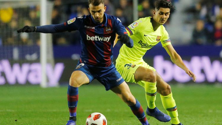 Barca lose to Levante in Cup but late goal boosts second-leg hopes