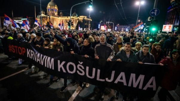 Serbie: sans l'ébranler encore, la rue défie le président Vucic Serbie: sans l'ébranler encore, la rue défie le président Vucic