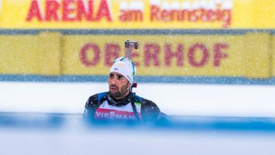 Biathlon: Fourcade 7e du sprint d'Oberhof, première victoire de Loginov Biathlon: Fourcade 7e du sprint d'Oberhof, première victoire de Loginov