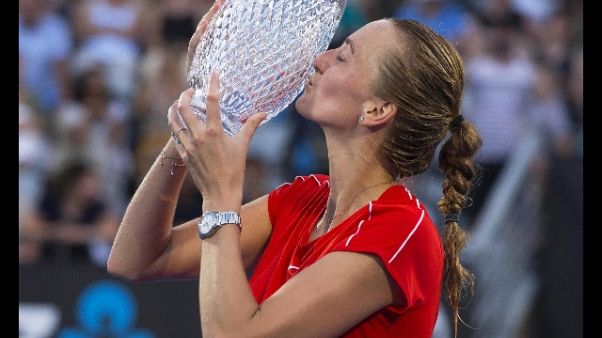 Sydney, vittoria alla ceca Kvitova Sydney, vittoria alla ceca Kvitova