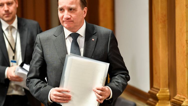 Swedish Centre Party formally backs Social Democrat's Lofven for PM