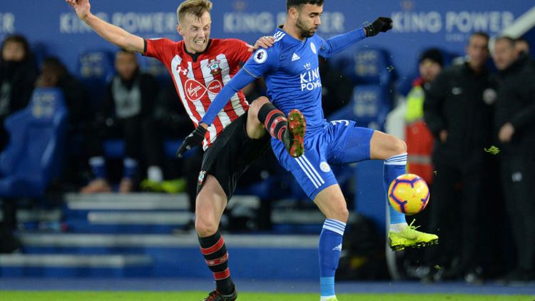 Ten-man Southampton out of drop zone with Leicester win