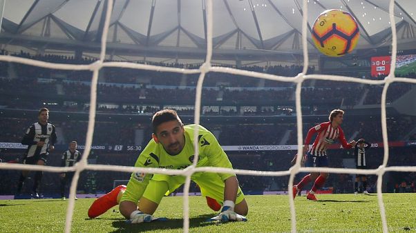 Griezmann strikes for fifth game in a row to give Atletico narrow win over Levante Griezmann strikes for fifth game in a row to give Atletico narrow win over Levante