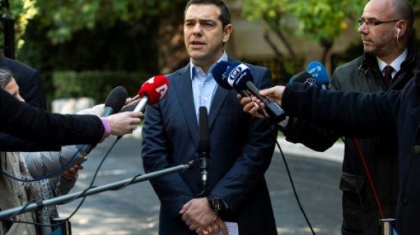 Le Premier ministre grec Alexis Tsipras à Athènes, le 13 janvier 2019. Le Premier ministre grec Alexis Tsipras à Athènes, le 13 janvier 2019.