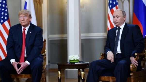 Donald Trump et Vladimir Poutine le 16 juillet 2018 à Helsinki Donald Trump et Vladimir Poutine le 16 juillet 2018 à Helsinki