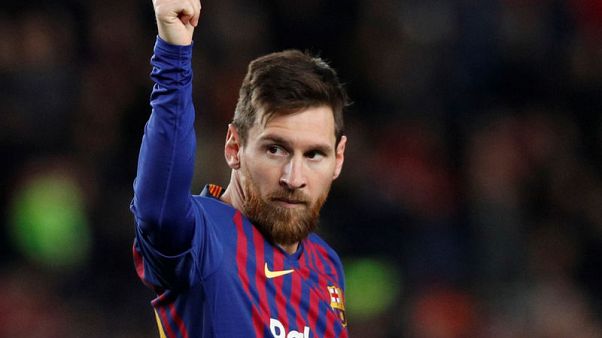 ميسي يسجل هدفه رقم 400 مع برشلونة في الدوري ميسي يسجل هدفه رقم 400 مع برشلونة في الدوري