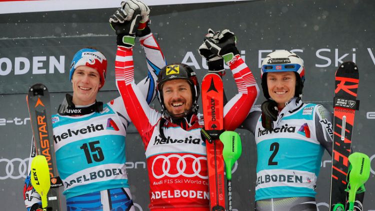 Alpine skiing - Another Hirscher double as records keep tumbling