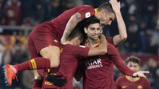 Coppa Italia: 4-0 a Entella, Roma ai 4/i Coppa Italia: 4-0 a Entella, Roma ai 4/i