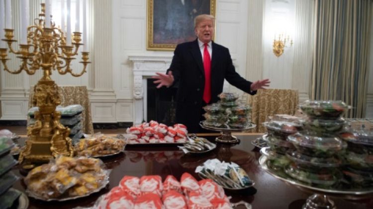"Shutdown": fast-food à la Maison Blanche, Trump paye l'addition