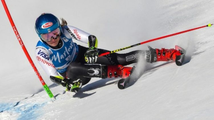 Ski alpin: Shiffrin écrase la première manche du géant de Kronplatz