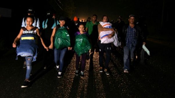 Honduras: un millier de migrants sur la route des États-Unis Honduras: un millier de migrants sur la route des États-Unis