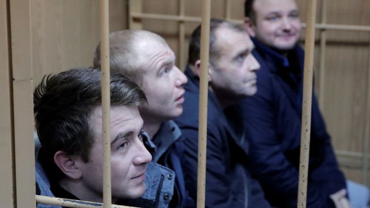 Russia rules to hold jailed Ukrainian sailors until April 24 - agencies
