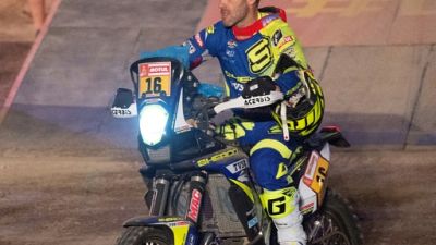 Michael Metge au premier jour du Dakar, à Lima, le 6 janvier 2019 Michael Metge au premier jour du Dakar, à Lima, le 6 janvier 2019