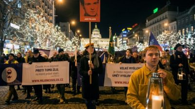 Les Tchèques ont rendu hommage à l'étudiant martyr Jan Palach Les Tchèques ont rendu hommage à l'étudiant martyr Jan Palach