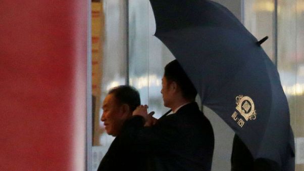 Pompeo's North Korean counterpart boards flight for Washington Pompeo's North Korean counterpart boards flight for Washington
