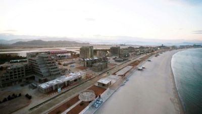 En Corée du Nord, un gigantesque complexe balnéaire en passe d'être achevé En Corée du Nord, un gigantesque complexe balnéaire en passe d'être achevé