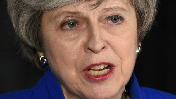 La Première ministre britannique Theresa May le 16 janvier 2019 à Londres La Première ministre britannique Theresa May le 16 janvier 2019 à Londres