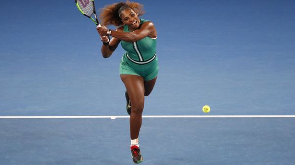Serena Williams comfortably beats Bouchard to move into third round Serena Williams comfortably beats Bouchard to move into third round