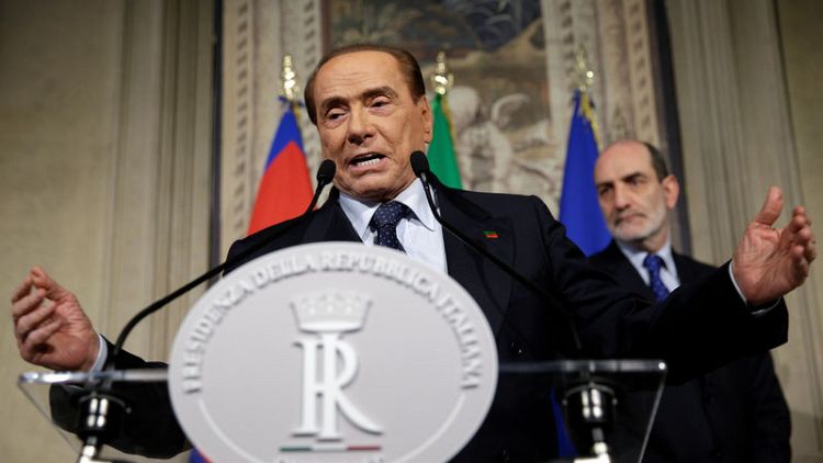 Italy's Berlusconi seeks ballot-box glory again, this time in Europe