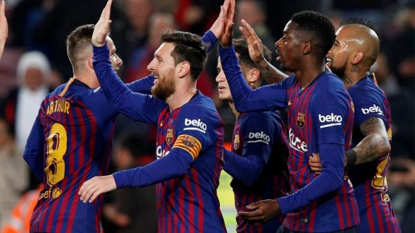 Dembele and Messi see off Levante but Barca Copa hopes in doubt Dembele and Messi see off Levante but Barca Copa hopes in doubt