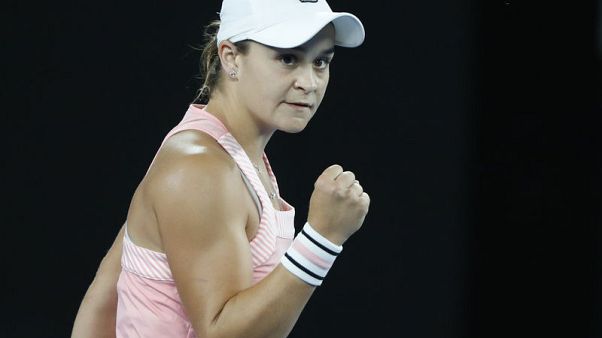 Tennis - Barty party continues with Sakkari win Tennis - Barty party continues with Sakkari win