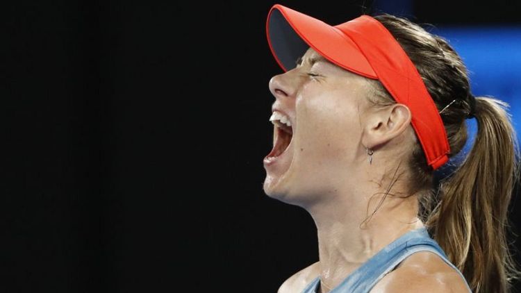 Aggressive Sharapova eliminates holder Wozniacki