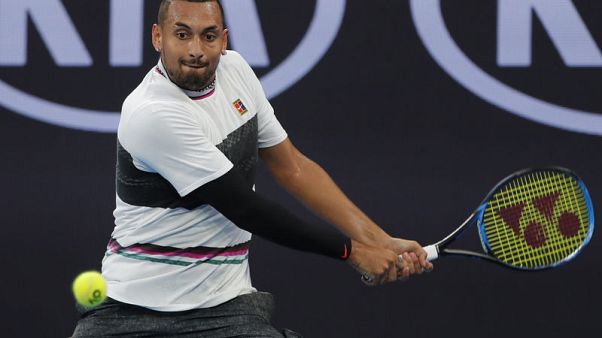 Kyrgios is better on court than behind mike, says Federer Kyrgios is better on court than behind mike, says Federer