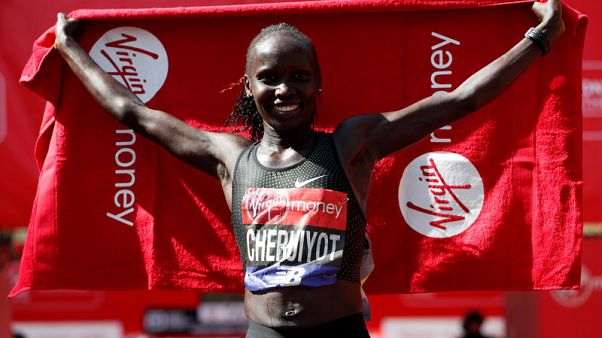 Defending champion Cheruiyot leads elite women's lineup at London Marathon Defending champion Cheruiyot leads elite women's lineup at London Marathon