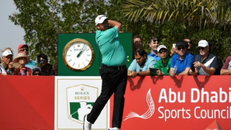 L'Irlandais Shane Lowry en tête de l'Open d'Abou Dhabi, le 18 janvier 2019