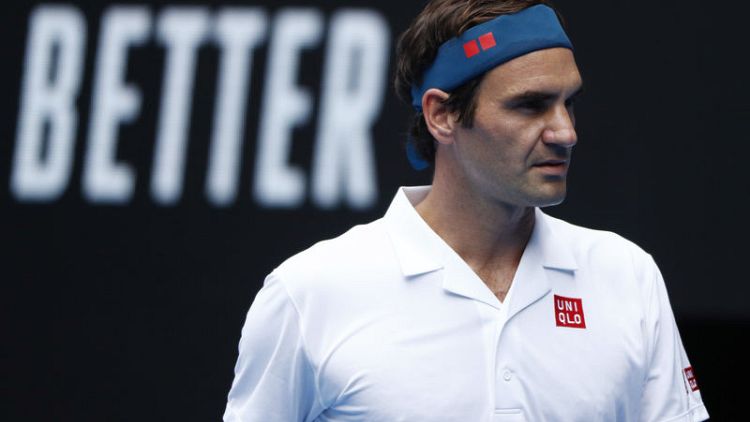Not so fast, Roger. Federer blocked by Australian Open security