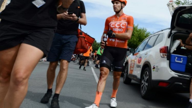Tour Down Under: Bevin, blessé mais toujours leader, Ewan vainqueur disqualifié