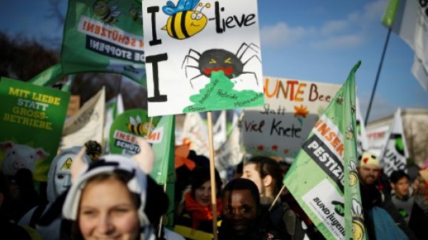 Grande manifestation à Berlin contre l'agriculture industrielle Grande manifestation à Berlin contre l'agriculture industrielle