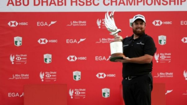 L'Irlandais Shane Lowry gagne l'Open d'Abou Dhabi le 19 janvier 2019 L'Irlandais Shane Lowry gagne l'Open d'Abou Dhabi le 19 janvier 2019