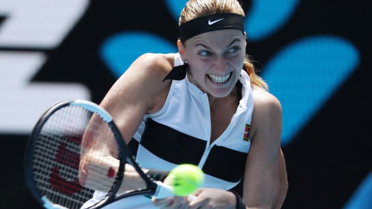 Kvitova hammers Anisimova to reach quarter-finals