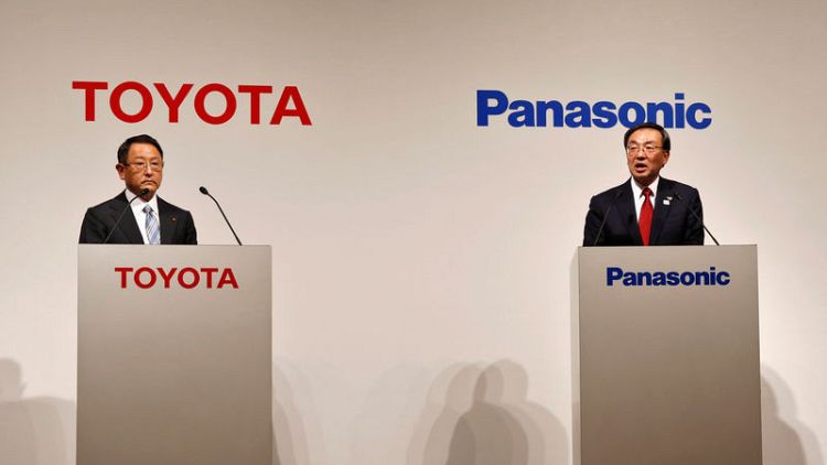 Toyota, Panasonic to set up EV battery JV in 2020 - source