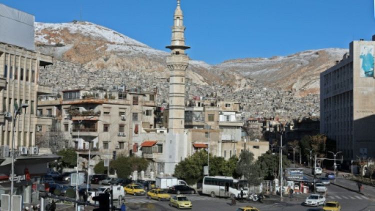 Un quartier de Damas, le 17 janvier 2019