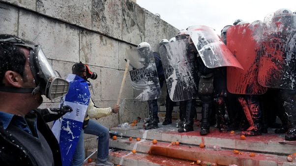 Greeks rally against Macedonia name accord, police fire tear gas Greeks rally against Macedonia name accord, police fire tear gas