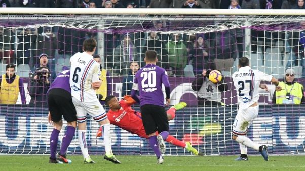 Serie A: Fiorentina-Samp pari spettacolo Serie A: Fiorentina-Samp pari spettacolo