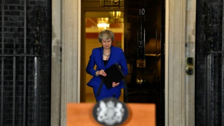Theresa May, le 16 janvier 2019 à Londres