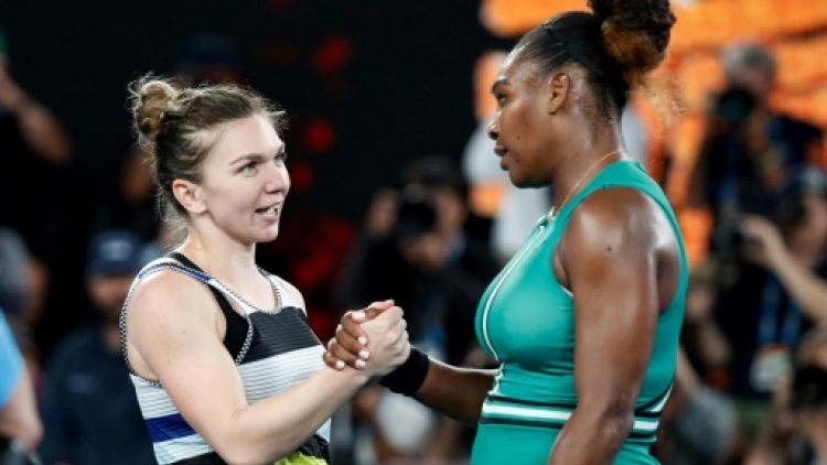 Open d'Australie: Serena Williams s'offre la N.1 mondiale Simona Halep en huitièmes