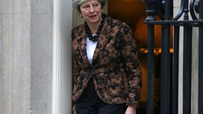 La Première ministre britannique Theresa May le 21 janvier 2019 à Londres La Première ministre britannique Theresa May le 21 janvier 2019 à Londres