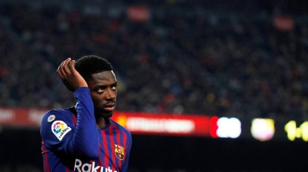 ديمبلي يغيب عن برشلونة أسبوعين بسبب الإصابة ديمبلي يغيب عن برشلونة أسبوعين بسبب الإصابة