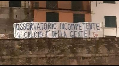 Genoa-Milan, gradinata Nord vuota Genoa-Milan, gradinata Nord vuota