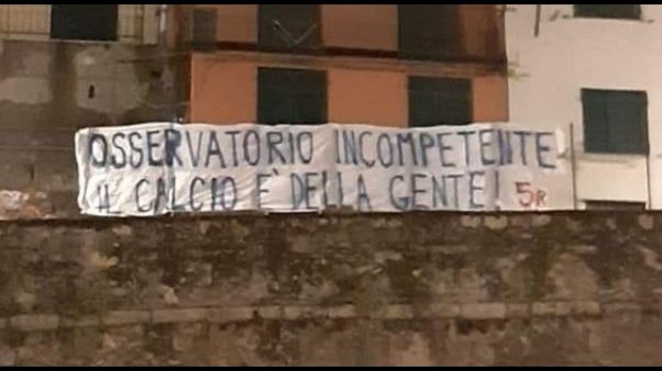 Genoa-Milan, gradinata Nord vuota Genoa-Milan, gradinata Nord vuota