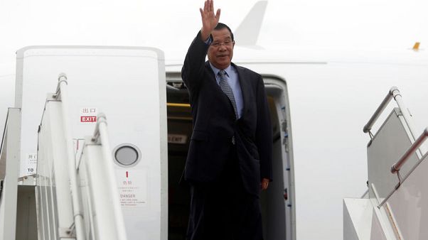 Cambodian leader, in Beijing, says China pledges nearly $600 million in aid Cambodian leader, in Beijing, says China pledges nearly $600 million in aid