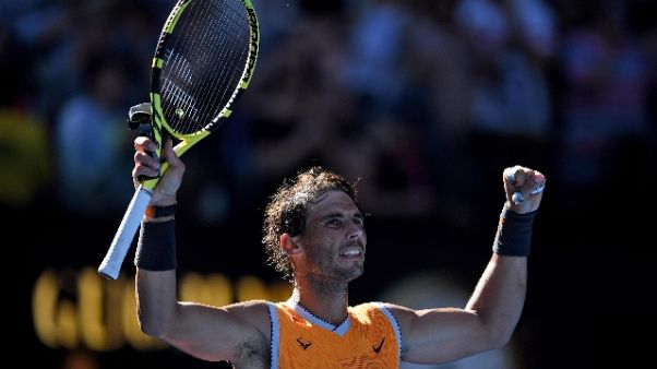 Aus Open, Nadal in semifinale Aus Open, Nadal in semifinale