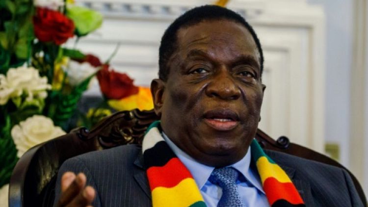 Le président zimbabwéen  Emmerson Mnangagwa, Harare, 7 septembre 2018