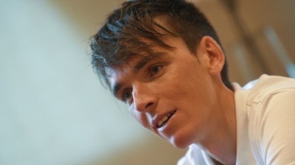 Le cycliste français Romain Bardet, le 22 janvier 2019 à Benicassim Le cycliste français Romain Bardet, le 22 janvier 2019 à Benicassim
