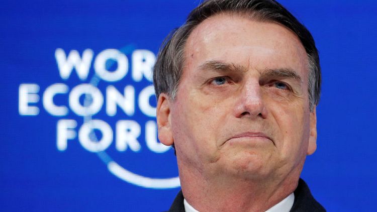 Brazil's Bolsonaro uses Davos speech to appeal to big business