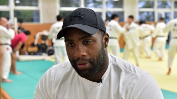 Le judoka français Teddy Riner, le 24 mai 2018 à Tama près de Tokyo Le judoka français Teddy Riner, le 24 mai 2018 à Tama près de Tokyo
